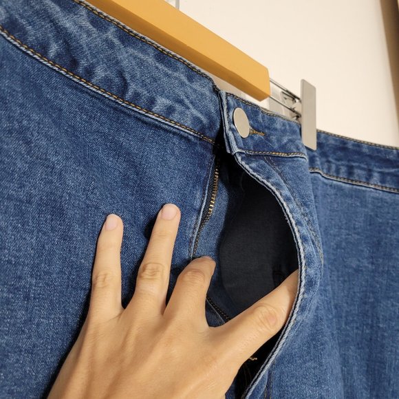 Pretty Little Thing Denim Blue Jeans Skinny Stretch Plus Size Womens 1X Casual - Picture 3 of 13